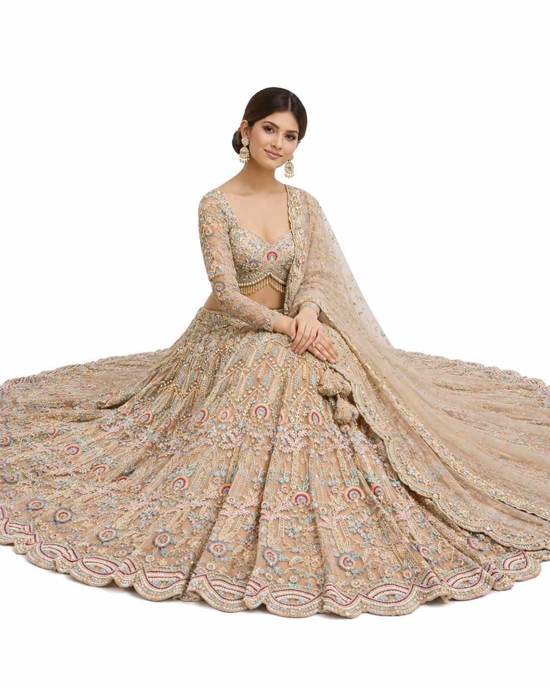 Lumina Light Gold Lehenga